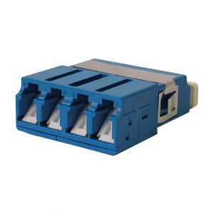 Адаптер оптический LANMASTER LC, со шторкой, корпус SC, квадро